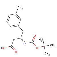 270062-93-6 BOC-(S)-3-AMINO-4-(3-METHYL-PHENYL)-BUTYRIC ACID chemical structure