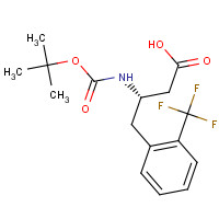 270065-74-2 BOC-(S)-3-AMINO-4-(2-TRIFLUOROMETHYL-PHENYL)-BUTYRIC ACID chemical structure