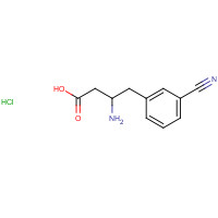270065-85-5 (S)-3-AMINO-4-(3-CYANOPHENYL)BUTANOIC ACID HYDROCHLORIDE chemical structure
