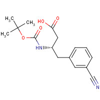 270065-86-6 BOC-(S)-3-AMINO-4-(3-CYANO-PHENYL)-BUTYRIC ACID chemical structure