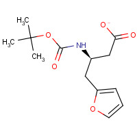 270596-33-3 BOC-(R)-3-AMINO-4-(2-FURYL)-BUTYRIC ACID chemical structure