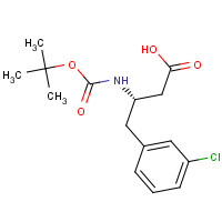 270596-39-9 BOC-(S)-3-AMINO-4-(3-CHLORO-PHENYL)-BUTYRIC ACID chemical structure