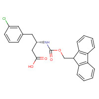 270596-40-2 FMOC-(S)-3-AMINO-4-(3-CHLORO-PHENYL)-BUTYRIC ACID chemical structure