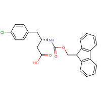 270596-43-5 FMOC-(S)-3-AMINO-4-(4-CHLORO-PHENYL)-BUTYRIC ACID chemical structure