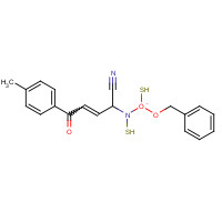 275370-80-4 BENZYL [3-OXO-3-(4-METHYLPHENYL)PROP-1-ENYL]CYANOCARBONIMIDODITHIOATE chemical structure