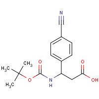 282524-88-3 3-N-Boc-3-(4-cyanophenyl)propionic acid chemical structure