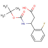 284493-56-7 3-N-BOC-3-(2-FLUOROPHENYL)PROPIONIC ACID chemical structure