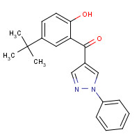 288844-46-2 (5-TERT-BUTYL-2-HYDROXYPHENYL)(1-PHENYL-1H-PYRAZOL-4-YL)METHANONE chemical structure