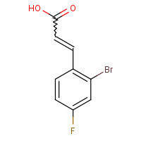 289038-17-1 2-BROMO-4-FLUOROCINNAMIC ACID chemical structure
