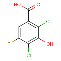 290835-84-6 2,4-DICHLORO-5-FLUORO-3-HYDROXYBENZOIC ACID chemical structure