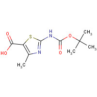 302963-94-6 N-BOC-AMINO-4-METHYLTHIAZOLE-5-CARBOXYLIC ACID chemical structure