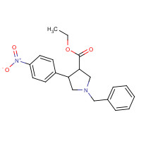 306305-35-1 1-BENZYL-4-(4-NITRO-PHENYL)-PYRROLIDINE-3-CARBOXYLIC ACID ETHYL ESTER chemical structure
