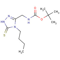 306935-47-7 TERT-BUTYL N-[(4-BUTYL-5-MERCAPTO-4H-1,2,4-TRIAZOL-3-YL)METHYL]CARBAMATE chemical structure