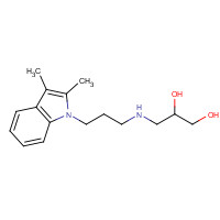 326881-62-3 3-[3-(2,3-DIMETHYL-INDOL-1-YL)-2-HYDROXY-PROPYLAMINO]-PROPAN-1-OL chemical structure