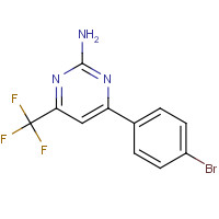 327098-68-0 4-(4-BROMOPHENYL)-6-(TRIFLUOROMETHYL)-2-PYRIMIDINYLAMINE chemical structure