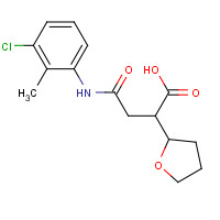 330466-14-3 N-(3-CHLORO-2-METHYL-PHENYL)-2-(TETRAHYDRO-FURAN-2-YL)-SUCCINAMIC ACID chemical structure
