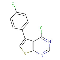 331761-46-7 4-CHLORO-5-(4-CHLOROPHENYL)THIENO[2,3-D]PYRIMIDINE chemical structure