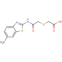 332383-09-2 [(6-METHYL-BENZOTHIAZOL-2-YLCARBAMOYL)-METHYLSULFANYL]-ACETIC ACID chemical structure
