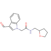 333750-65-5 2-(3-FORMYL-INDOL-1-YL)-N-(TETRAHYDRO-FURAN-2-YLMETHYL)-ACETAMIDE chemical structure