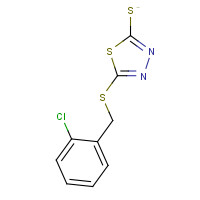 345991-75-5 5-(2-CHLOROBENZYLTHIO)-2-MERCAPTO-1,3,4-THIADIAZOLE chemical structure