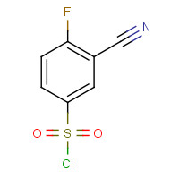 351003-23-1 3-CYANO-4-FLUOROBENZENESULFONYL CHLORIDE chemical structure