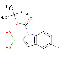 352359-23-0 1-Boc-5-fluoroindole-2-boronic acid chemical structure