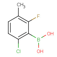 352535-86-5 2-CHLORO-6-FLUORO-5-METHYLPHENYLBORONIC ACID chemical structure