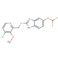 368890-20-4 5-(Difluoromethoxy)-2[[(4-chloro-3-methoxy-2-pyridinyl)methyl]-thio]-1H-benzimidazole chemical structure