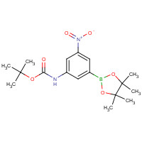 374595-05-8 (3-BOC-AMINO-5-NITROPHENYL)BORONIC ACID chemical structure