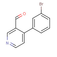 376646-64-9 4-(3-BROMOPHENYL)-3-PYRIDINECARBOXALDEHYDE chemical structure