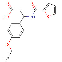 385400-96-4 3-(4-ETHOXY-PHENYL)-3-[(FURAN-2-CARBONYL)-AMINO]-PROPIONIC ACID chemical structure