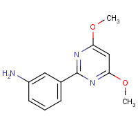 387350-84-7 3-(4,6-DIMETHOXYPYRIMIDIN-2-YL)ANILINE chemical structure