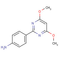 387350-86-9 4-(4,6-DIMETHOXYPYRIMIDIN-2-YL)ANILINE chemical structure