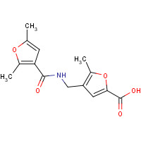 430448-79-6 4-([(2,5-DIMETHYL-FURAN-3-CARBONYL)-AMINO]-METHYL)-5-METHYL-FURAN-2-CARBOXYLIC ACID chemical structure