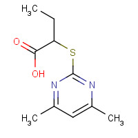 433242-64-9 2-(4,6-DIMETHYL-PYRIMIDIN-2-YLSULFANYL)-BUTYRIC ACID chemical structure