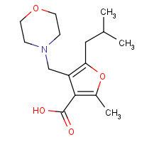 435341-87-0 5-ISOBUTYL-2-METHYL-4-MORPHOLIN-4-YLMETHYL-FURAN-3-CARBOXYLIC ACID chemical structure