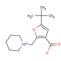 435342-03-3 5-TERT-BUTYL-2-PIPERIDIN-1-YLMETHYL-FURAN-3-CARBOXYLIC ACID chemical structure