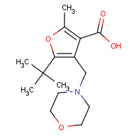 435342-04-4 5-TERT-BUTYL-2-METHYL-4-MORPHOLIN-4-YLMETHYL-FURAN-3-CARBOXYLIC ACID chemical structure
