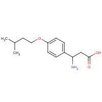 435345-30-5 3-AMINO-3-[4-(3-METHYL-BUTOXY)-PHENYL]-PROPIONIC ACID chemical structure