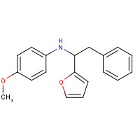 436087-20-6 (1-FURAN-2-YL-2-PHENYL-ETHYL)-(4-METHOXY-PHENYL)-AMINE chemical structure