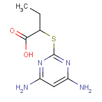 436088-61-8 2-(4,6-DIAMINO-PYRIMIDIN-2-YLSULFANYL)-BUTYRIC ACID chemical structure