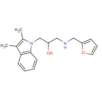436099-61-5 1-(2,3-DIMETHYL-INDOL-1-YL)-3-[(FURAN-2-YLMETHYL)-AMINO]-PROPAN-2-OL chemical structure