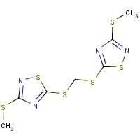444791-15-5 BIS(3-METHYLTHIO-1,2,4-THIADIAZOL-5-YLTHIO)METHANE chemical structure