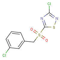 444791-18-8 3-CHLORO-5-(3-CHLOROBENZYLSULFONYL)-1,2,4-THIADIAZOLE chemical structure