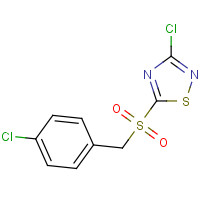 444791-19-9 3-CHLORO-5-(4-CHLOROBENZYLSULFONYL)-1,2,4-THIADIAZOLE chemical structure