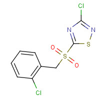 444791-20-2 3-CHLORO-5-(2-CHLOROBENZYLSULFONYL)-1,2,4-THIADIAZOLE chemical structure