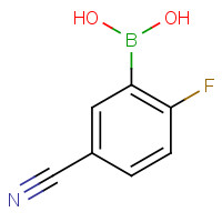 468718-30-1 5-CYANO-2-FLUOROBENZENEBORONIC ACID chemical structure