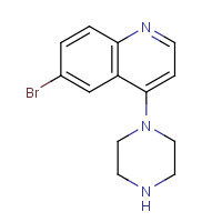 474707-24-9 6-BROMO-4-(PIPERAZIN-1-YL)QUINOLINE chemical structure