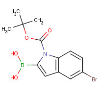 475102-13-7 5-Bromo-1-(tert-butoxycarbonyl)-1H-indol-2-ylboronic acid chemical structure