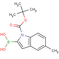 475102-14-8 1-BOC-5-METHYL-1H-INDOLE-2-BORONIC ACID chemical structure